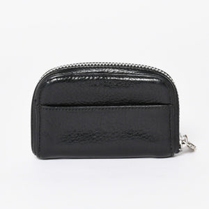 CHROME HEARTS クロムハーツ COIN CASE ラウンドジップ コインケース 小銭入れ ダガージップ レザー シルバー925 美品 中古 4a006265