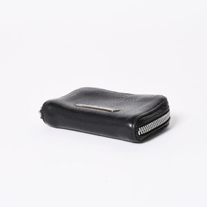 CHROME HEARTS クロムハーツ COIN CASE ラウンドジップ コインケース 小銭入れ ダガージップ レザー シルバー925 美品 中古 4a006265