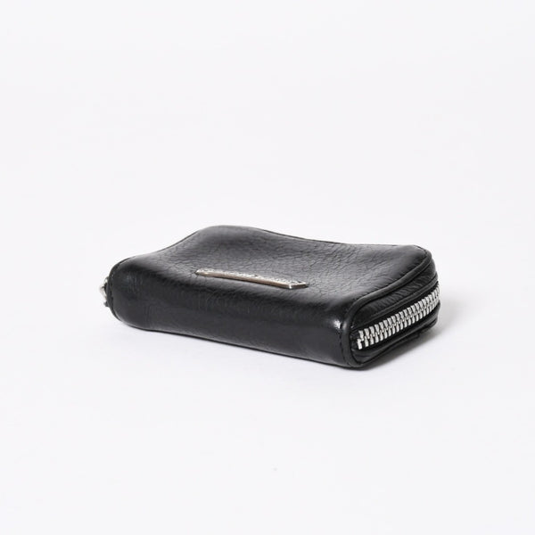 CHROME HEARTS クロムハーツ COIN CASE ラウンドジップ コインケース 小銭入れ ダガージップ レザー シルバー925 美品 中古 4a006265