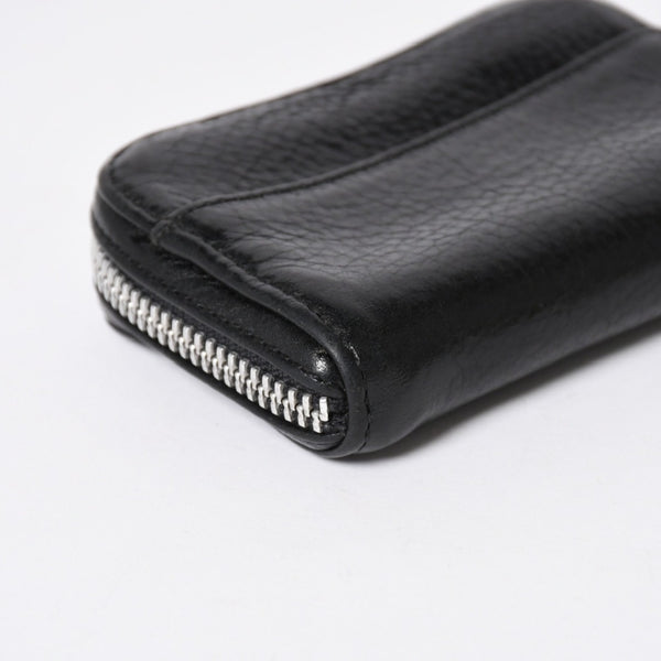 CHROME HEARTS クロムハーツ COIN CASE ラウンドジップ コインケース 小銭入れ ダガージップ レザー シルバー925 美品 中古 4a006265