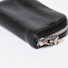 画像をギャラリービューアに読み込む, CHROME HEARTS クロムハーツ COIN CASE ラウンドジップ コインケース 小銭入れ ダガージップ レザー シルバー925 美品 中古 4a006265