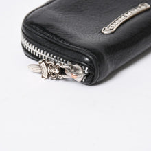 画像をギャラリービューアに読み込む, CHROME HEARTS クロムハーツ COIN CASE ラウンドジップ コインケース 小銭入れ ダガージップ レザー シルバー925 美品 中古 4a006265
