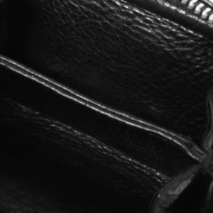 CHROME HEARTS クロムハーツ COIN CASE ラウンドジップ コインケース 小銭入れ ダガージップ レザー シルバー925 美品 中古 4a006265