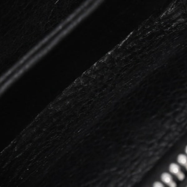 CHROME HEARTS クロムハーツ COIN CASE ラウンドジップ コインケース 小銭入れ ダガージップ レザー シルバー925 美品 中古 4a006265