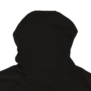 CHROME HEARTS クロムハーツ オールド サーマルフーディー パーカー サイズL ホースシュー カットオフ ブラック 美品 中古 4a006269