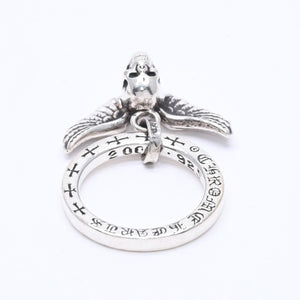 CHROME HEARTS クロムハーツ NTFL W/FOTI MAHALIA フォティ マハリア リング 重量7.76g サイズ10.5号 シルバー925 美品 中古 4a004523