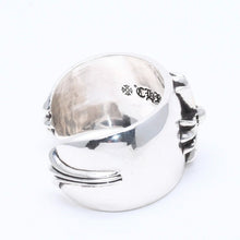 画像をギャラリービューアに読み込む, 極美品 CHROME HEARTS クロムハーツ BANGLE WIDE CUFF CH PLUS CHプラス ワイドカフ バングル 重量約138.90g シルバー925 中古 4a004518