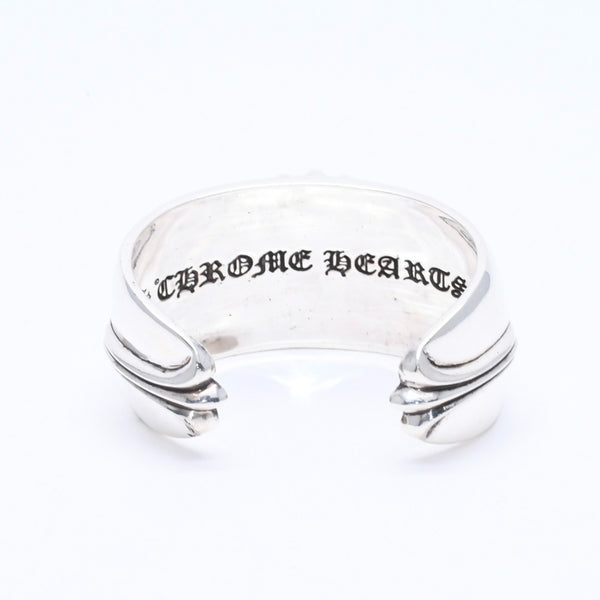 Very good condition CHROME HEARTS BANGLE WIDE CUFF CH PLUS CH plus wide cuff bangle Weight approx. 138.90g Silver 925 Used 4a004518