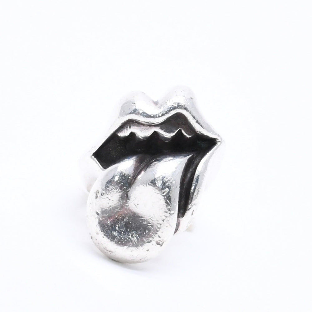 CHROME HEARTS LIP TONGUE LG Lip&タLarge ring, approximately 51.36g, size 19, sterling silver 925, excellent condition, pre-owned. (Item number: 4a004520)