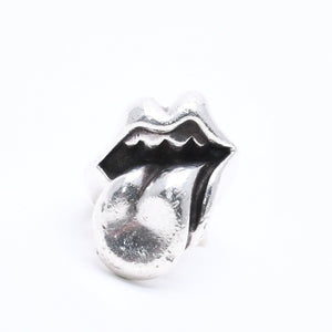 CHROME HEARTS クロムハーツ LIP TONGUE LG リップ&タン ラージ リング 指輪 重量約51.36g サイズ19号 シルバー925 美品 中古 4a004520