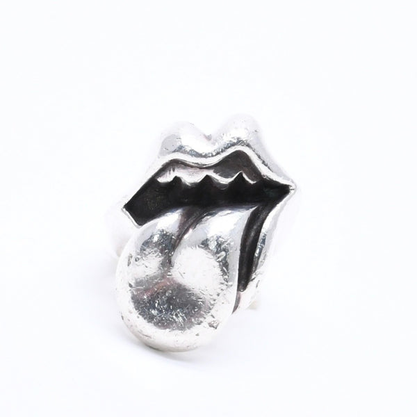 CHROME HEARTS クロムハーツ LIP TONGUE LG リップ&タン ラージ リング 指輪 重量約51.36g サイズ19号 シルバー925 美品 中古 4a004520