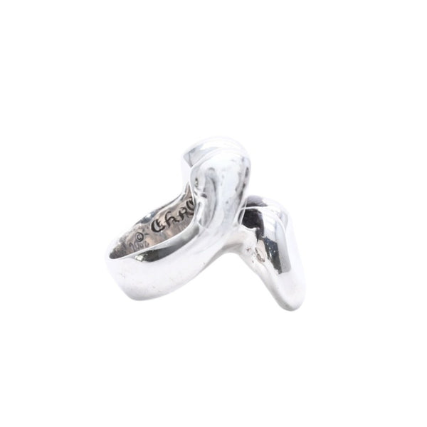 CHROME HEARTS クロムハーツ LIP TONGUE LG リップ&タン ラージ リング 指輪 重量約51.36g サイズ19号 シルバー925 美品 中古 4a004520