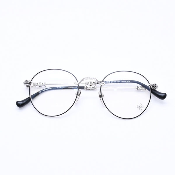 Very good condition CHROME HEARTS BUBBA-A Date glasses MBK/SS-MBK-P Size 49□22-145 Floral cross decoration Silver 925 Used 4a004541