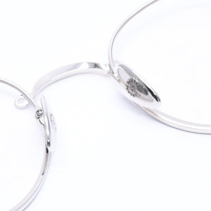 Very good condition CHROME HEARTS BUBBA-A Date glasses MBK/SS-MBK-P Size 49□22-145 Floral cross decoration Silver 925 Used 4a004541
