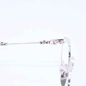 Very good condition CHROME HEARTS BUBBA-A Date glasses MBK/SS-MBK-P Size 49□22-145 Floral cross decoration Silver 925 Used 4a004541
