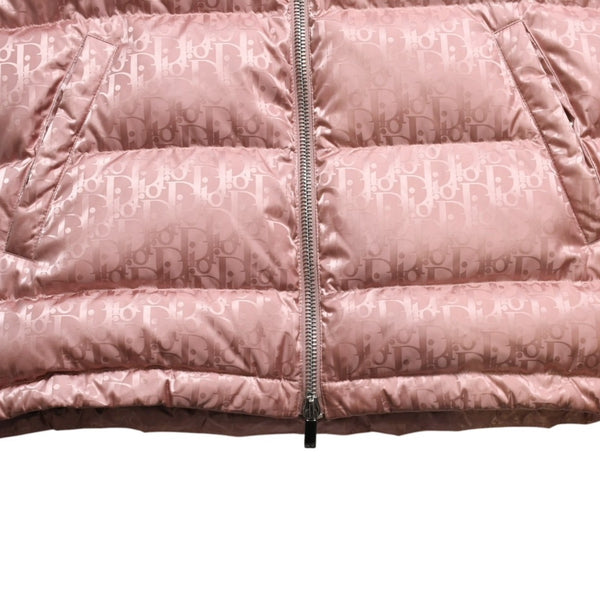 極美品 Christian Dior クリスチャンディオール オブリーク ダウンベスト ピンク 総柄 サイズ50 中古 4a004710