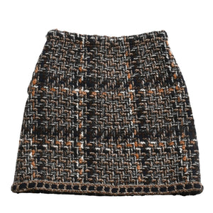 極美品 CHANEL シャネル 16AW ツイード ミニスカート P54204V40717 サイズ36 ココマーク マルチカラー ウール 中古 4a004703