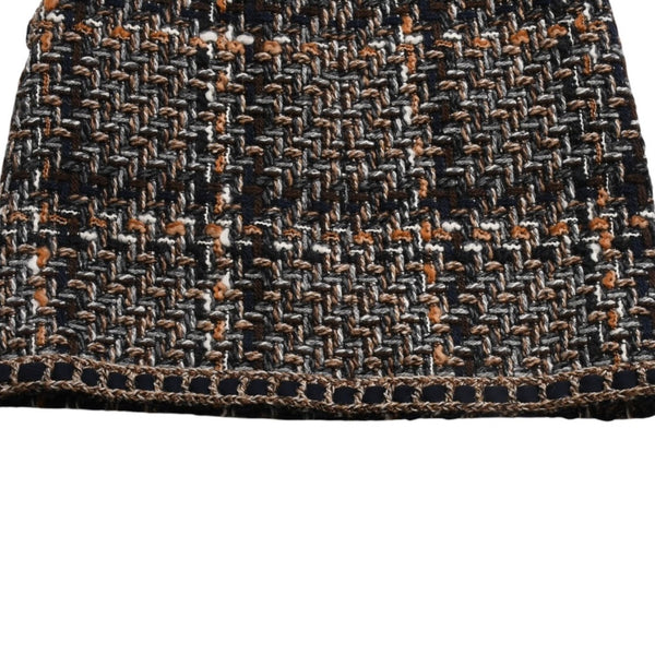 極美品 CHANEL シャネル 16AW ツイード ミニスカート P54204V40717 サイズ36 ココマーク マルチカラー ウール 中古 4a004703