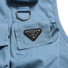 画像をギャラリービューアに読み込む, PRADA プラダ 24SS ユーティリティーベスト フィッシングベスト SGC499 サイズM トライアングルロゴ ブルー ラフ期 美品 中古 4a004709