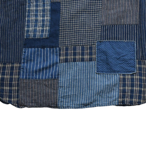 RRL ダブルアールエル LIMITED EDITION INDIGO PATCHWORK SHIRTS 長袖 シャツ パッチワーク インディゴ ブルー 美品 中古 4a003313