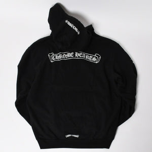 CHROME HEARTS クロムハーツ スクロールラベル プルオーバーパーカー フーディ オールドイングリッシュフォント CHロゴ ブラック XLサイズ 美品 中古 4a004547