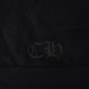CHROME HEARTS クロムハーツ Vertical Logo Pullover Hoodie スウェットパーカー スクロールロゴ オールドイングリッシュフォント ブラック アーミーグリーン Mサイズ 美品 中古 4a004530