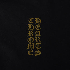 CHROME HEARTS クロムハーツ Vertical Logo Pullover Hoodie スウェットパーカー スクロールロゴ オールドイングリッシュフォント ブラック アーミーグリーン Mサイズ 美品 中古 4a004530