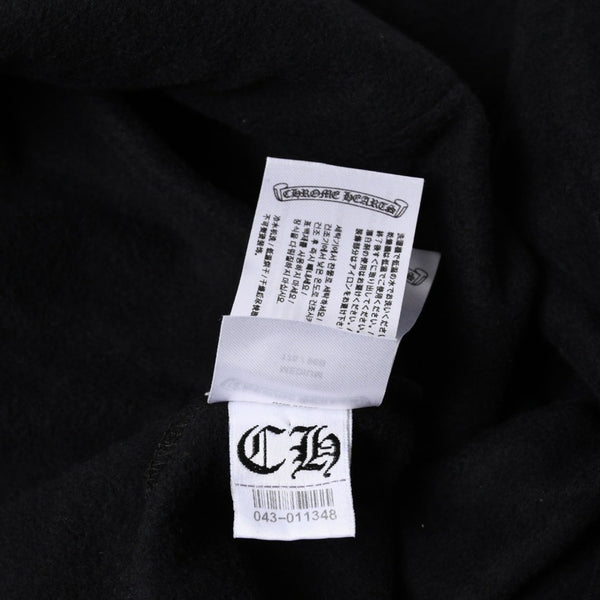 CHROME HEARTS クロムハーツ Vertical Logo Pullover Hoodie スウェットパーカー スクロールロゴ オールドイングリッシュフォント ブラック アーミーグリーン Mサイズ 美品 中古 4a004530