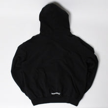 画像をギャラリービューアに読み込む, CHROME HEARTS クロムハーツ Vertical Logo Pullover Hoodie スウェットパーカー スクロールロゴ オールドイングリッシュフォント ブラック Mサイズ 美品 中古 4a004551