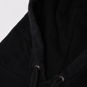 CHROME HEARTS クロムハーツ Vertical Logo Pullover Hoodie スウェットパーカー スクロールロゴ オールドイングリッシュフォント ブラック Mサイズ 美品 中古 4a004551