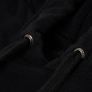 CHROME HEARTS クロムハーツ Vertical Logo Pullover Hoodie スウェットパーカー スクロールロゴ オールドイングリッシュフォント ブラック Mサイズ 美品 中古 4a004551