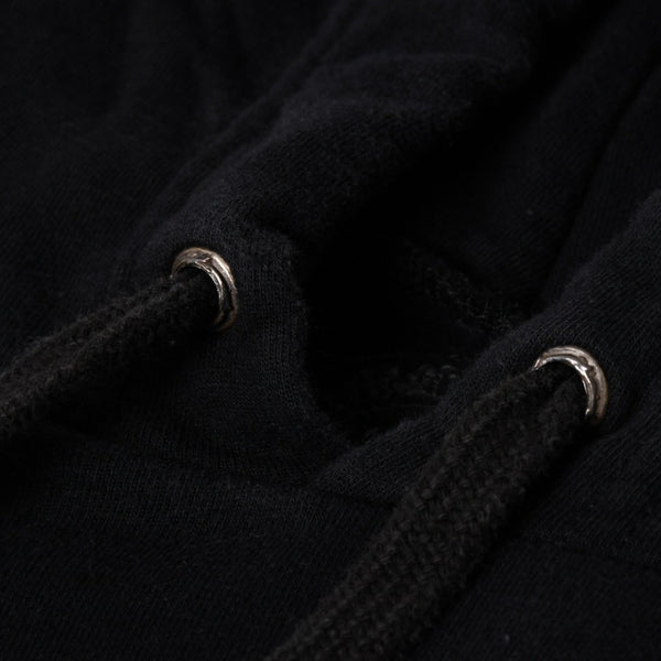 CHROME HEARTS クロムハーツ Vertical Logo Pullover Hoodie スウェットパーカー スクロールロゴ オールドイングリッシュフォント ブラック Mサイズ 美品 中古 4a004551