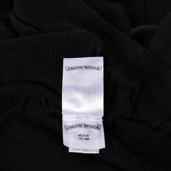 CHROME HEARTS クロムハーツ Vertical Logo Pullover Hoodie スウェットパーカー スクロールロゴ オールドイングリッシュフォント ブラック Mサイズ 美品 中古 4a004551