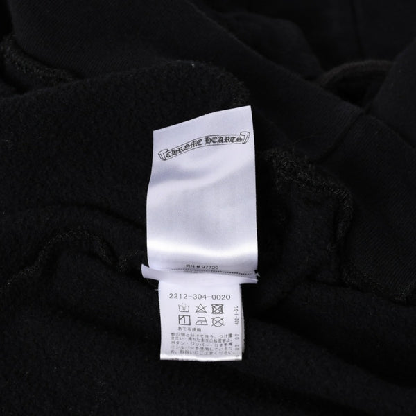 CHROME HEARTS クロムハーツ Vertical Logo Pullover Hoodie スウェットパーカー スクロールロゴ オールドイングリッシュフォント ブラック Mサイズ 美品 中古 4a004551