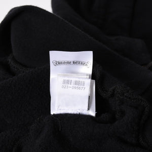 CHROME HEARTS クロムハーツ Vertical Logo Pullover Hoodie スウェットパーカー スクロールロゴ オールドイングリッシュフォント ブラック Mサイズ 美品 中古 4a004551