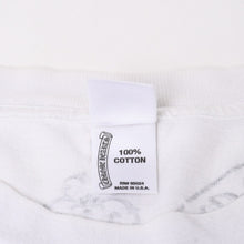 画像をギャラリービューアに読み込む, CHROME HEARTS クロムハーツ HALF SLEEVE T-SHIRT MULTI MOTIF ポケットTシャツ CHクロス セメタリークロス ホースシュー ダガー スター スクロールロゴ フォティ ホワイト XLサイズ 美品 中古 4a004550