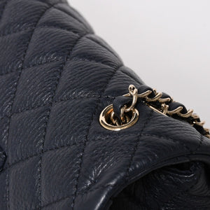 Like new CHANEL Jumbo Matelasse XL Shoulder Bag Navy 30s Chain Shoulder Dekamato Used 4a004770