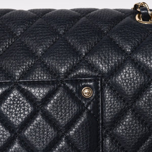 Like new CHANEL Jumbo Matelasse XL Shoulder Bag Navy 30s Chain Shoulder Dekamato Used 4a004770