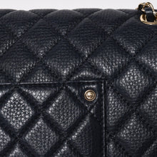 画像をギャラリービューアに読み込む, 新品同様 CHANEL シャネル ジャンボ マトラッセ XL ショルダーバッグ ネイビー 30番台 チェーンショルダー デカマト 中古 4a004770