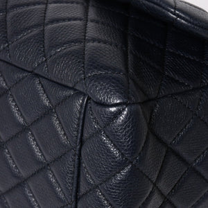Like new CHANEL Jumbo Matelasse XL Shoulder Bag Navy 30s Chain Shoulder Dekamato Used 4a004770
