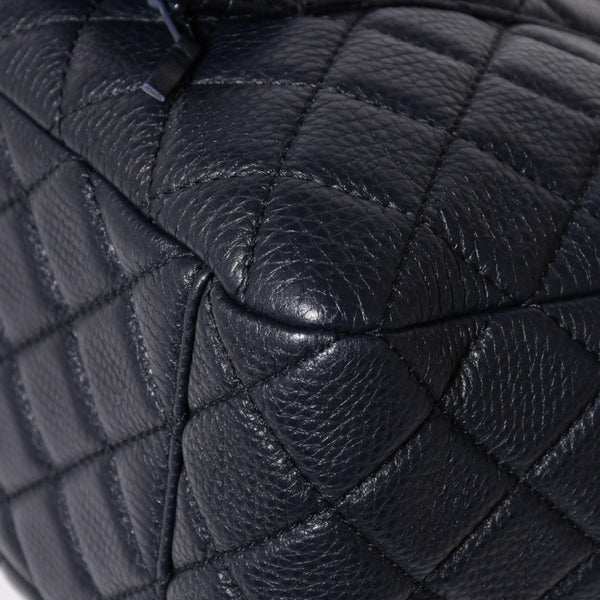 Like new CHANEL Jumbo Matelasse XL Shoulder Bag Navy 30s Chain Shoulder Dekamato Used 4a004770