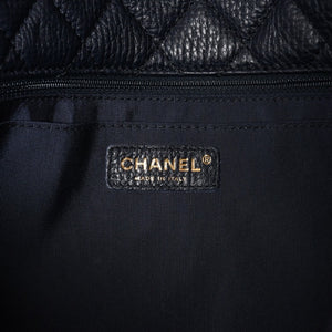 Like new CHANEL Jumbo Matelasse XL Shoulder Bag Navy 30s Chain Shoulder Dekamato Used 4a004770