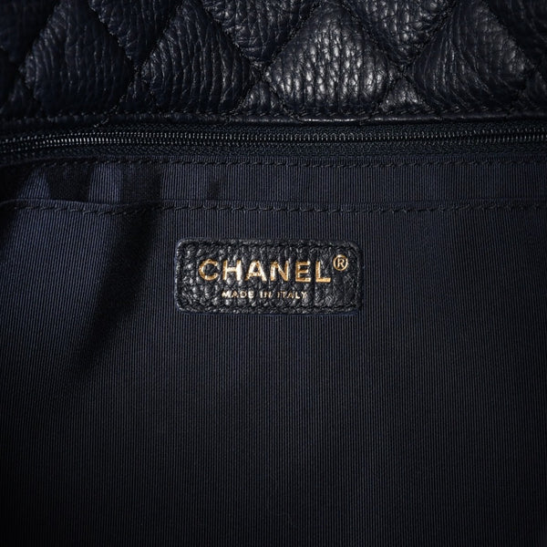Like new CHANEL Jumbo Matelasse XL Shoulder Bag Navy 30s Chain Shoulder Dekamato Used 4a004770
