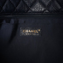 画像をギャラリービューアに読み込む, 新品同様 CHANEL シャネル ジャンボ マトラッセ XL ショルダーバッグ ネイビー 30番台 チェーンショルダー デカマト 中古 4a004770