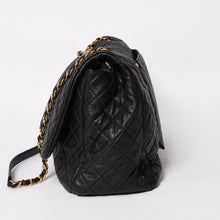 画像をギャラリービューアに読み込む, 新品同様 CHANEL シャネル ジャンボ マトラッセ XXL ショルダーバッグ ブラック 24番台 チェーンショルダー デカマト 中古 4a004761