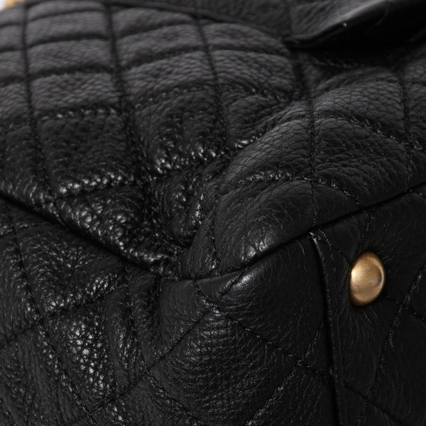 Like new CHANEL Jumbo Matelasse XXL Shoulder Bag Black 24th Series Chain Shoulder Dekamato Used 4a004761