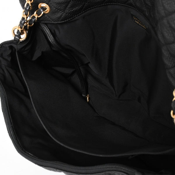 Like new CHANEL Jumbo Matelasse XXL Shoulder Bag Black 24th Series Chain Shoulder Dekamato Used 4a004761