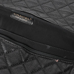 Like new CHANEL Jumbo Matelasse XXL Shoulder Bag Black 24th Series Chain Shoulder Dekamato Used 4a004761