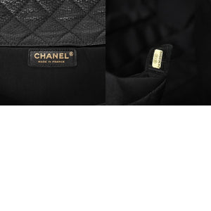 Like new CHANEL Jumbo Matelasse XXL Shoulder Bag Black 24th Series Chain Shoulder Dekamato Used 4a004761