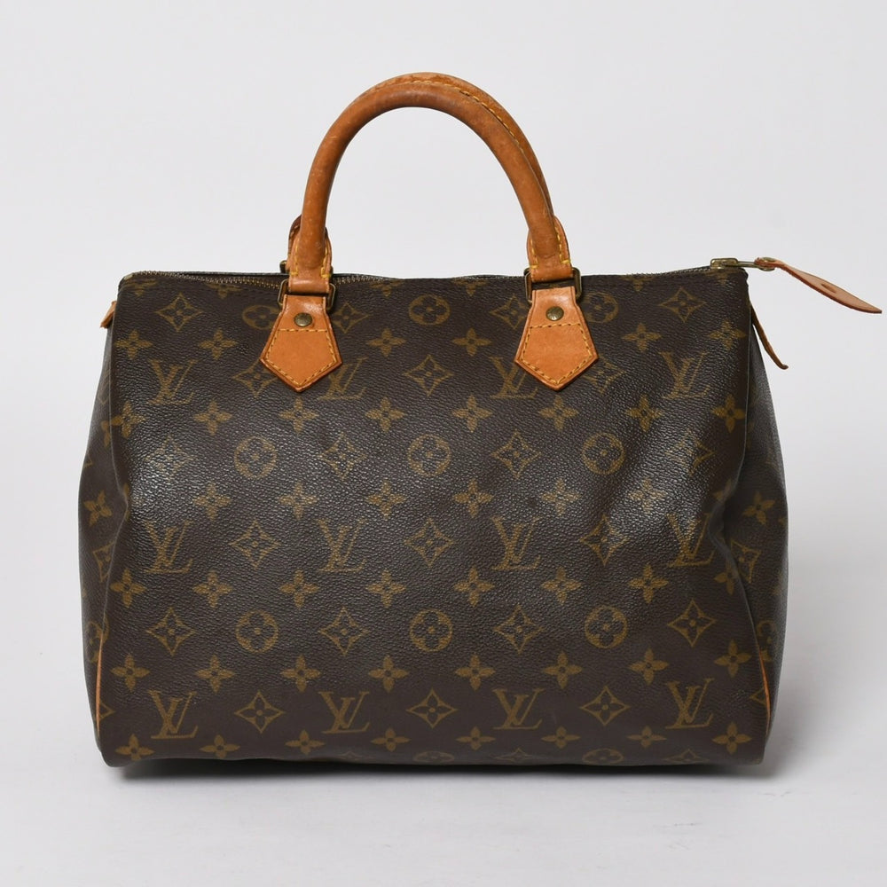 LOUIS VUITTON Speedy 30 Handbag M41526 Monogram Brown Good Used 4a004722